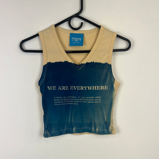 M “We Are Everywhere” V Neck Crop Tank