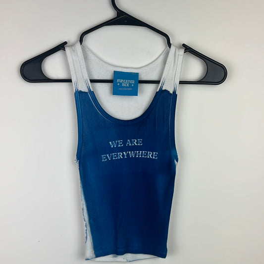 M ‘We Are Everywhere’ Cropped Cotton Rib Tank